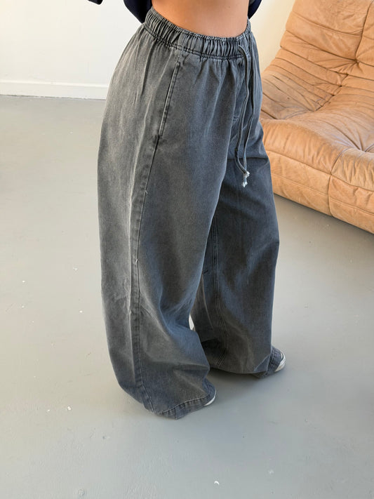 Demin Jogger Pants