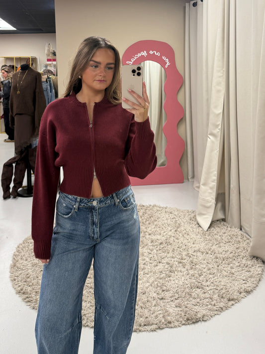Floor zipper Bordeaux