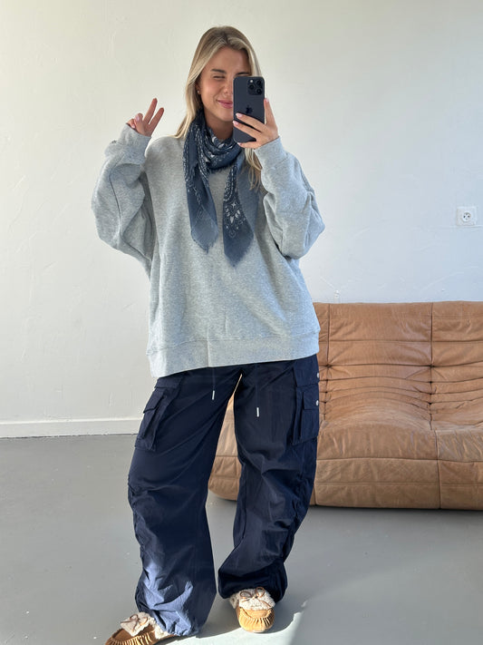 Han Oversized Sweater grijs