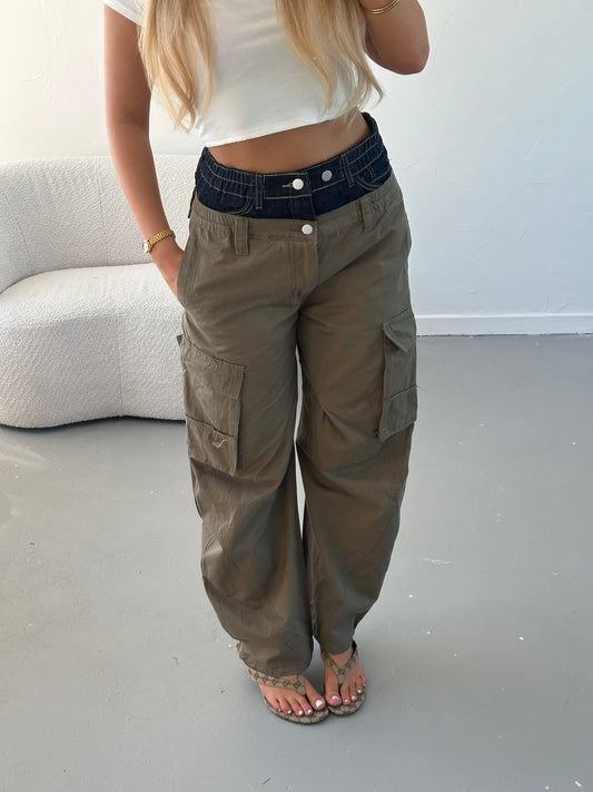 Double waist jeans