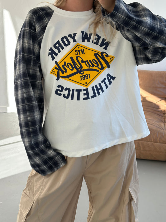 Fay longsleeve Yellow ruitmouw