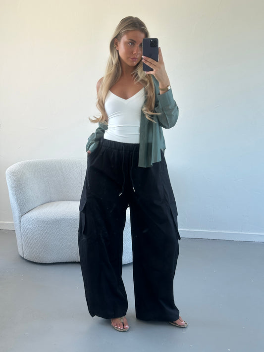 Demi cargo pants zwart