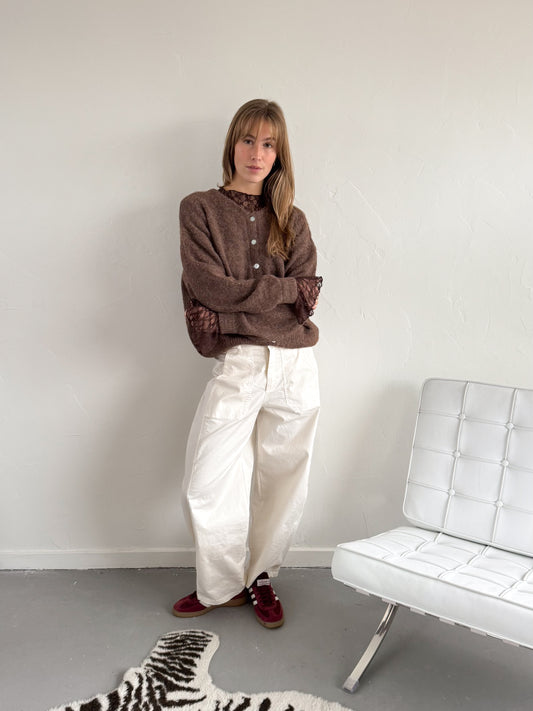 Marie balloon fit broek creme