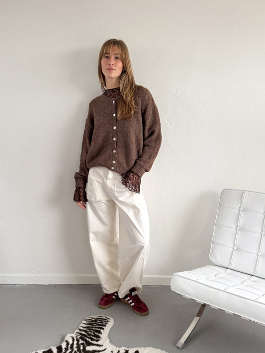 Marie balloon fit broek creme