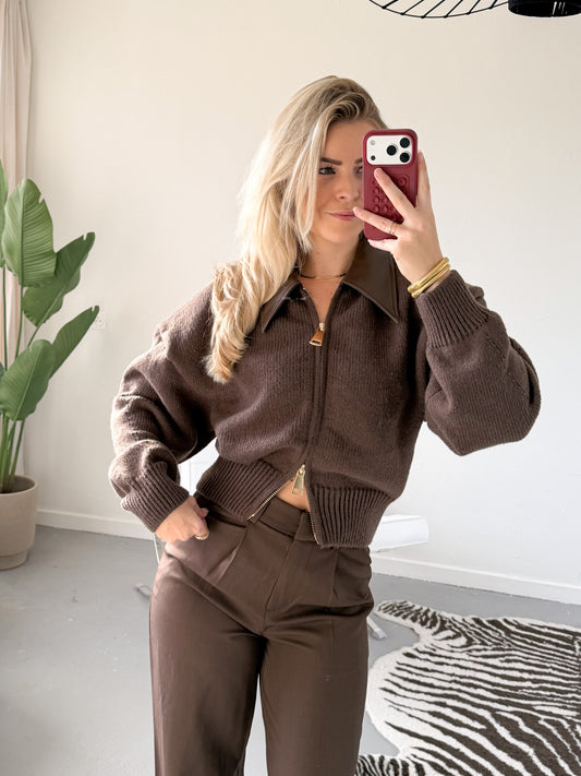 Anouk zipper trui