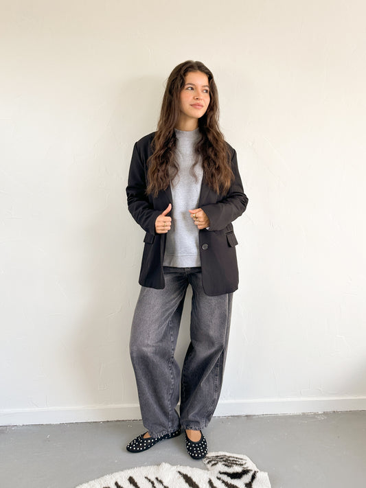 Amber oversized blazer zwart