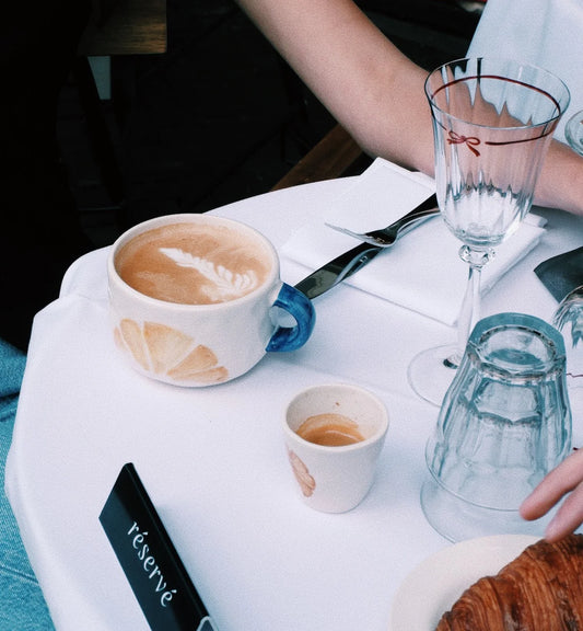 Croissant Cappuccino Mug Anna + Nina