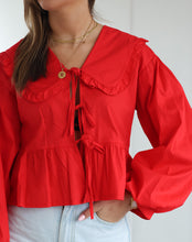 Afbeelding in Gallery-weergave laden, ByHan Bow Blouse Rood
