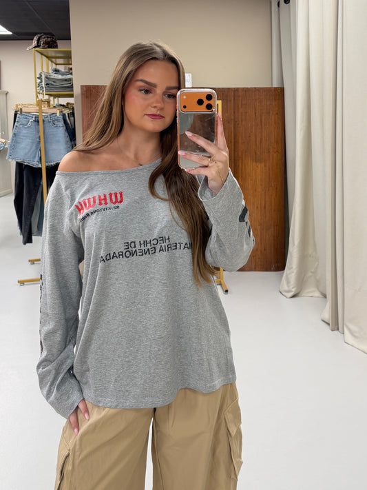 Yzze longsleeve grijs