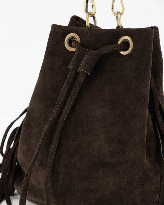 Hazel Suède Fringe Tas
