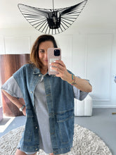 Afbeelding in Gallery-weergave laden, ByHan oversized Denim Gilet
