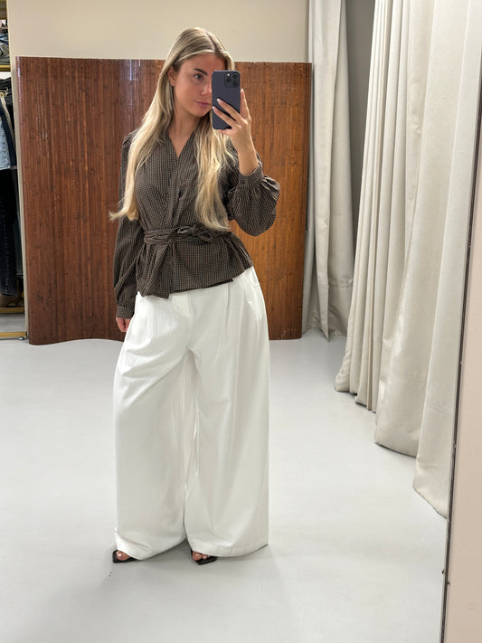 Riley wrap blouse