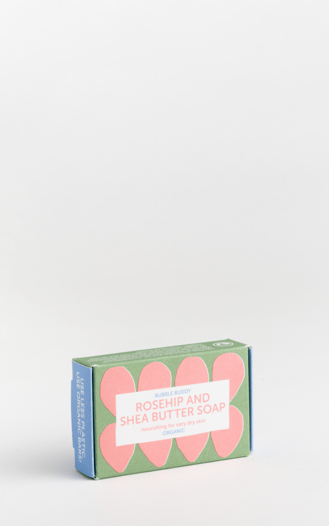 bubble buddy organic rosehip + shea butter soap for body & hands