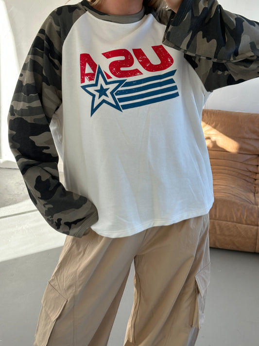 Fay longsleeve Army USA