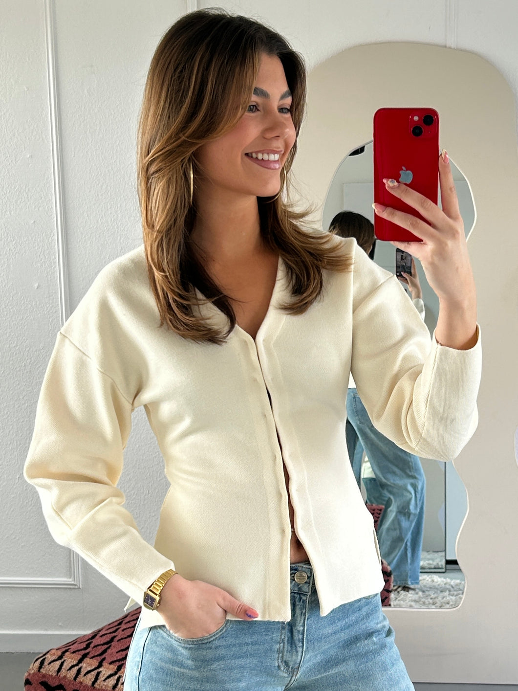 ByHan Tricot Top Ecru