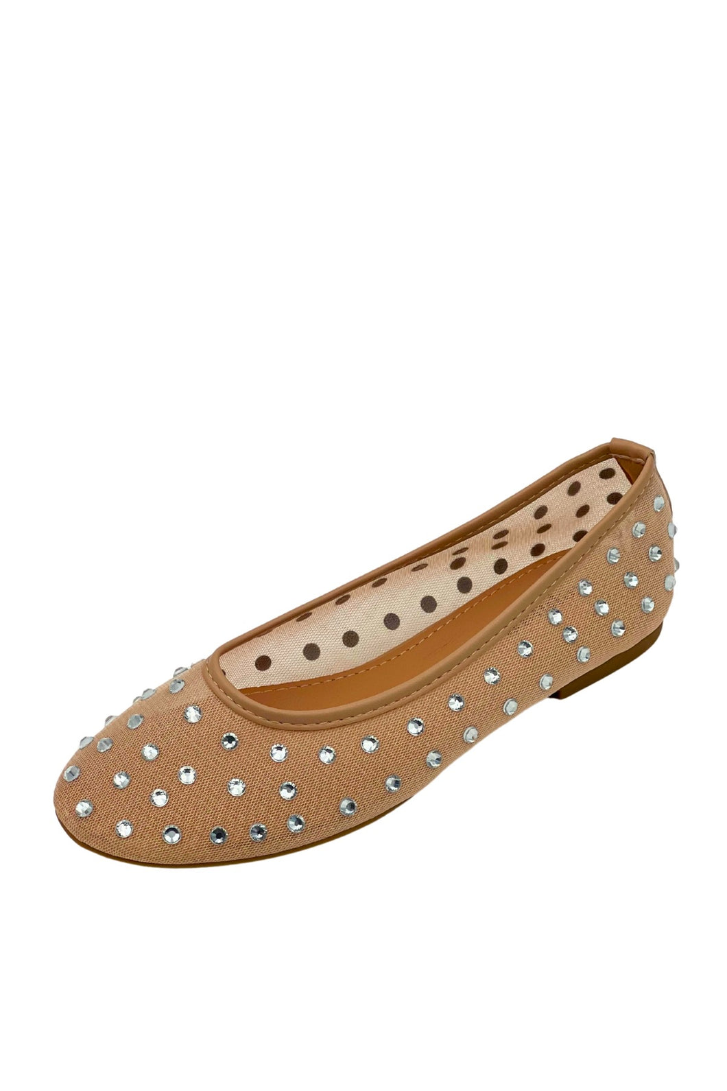 Ballerina’s met strass Beige