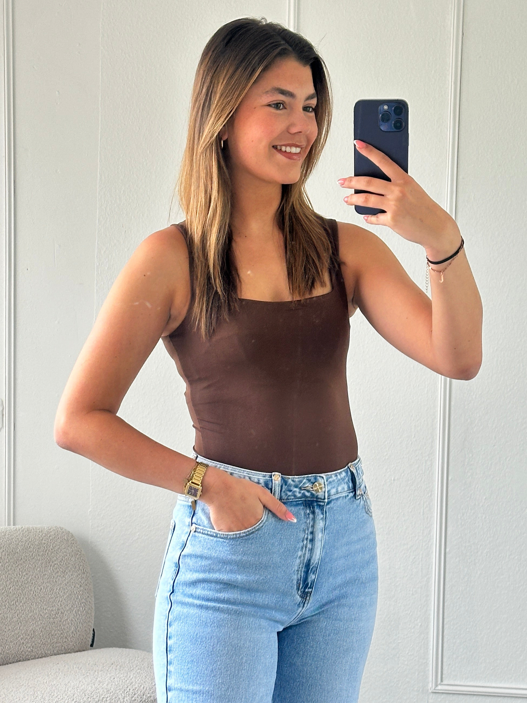 Brown Basic Top