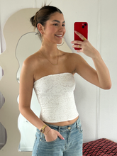 Afbeelding in Gallery-weergave laden, Strapless Mesh Top Wit
