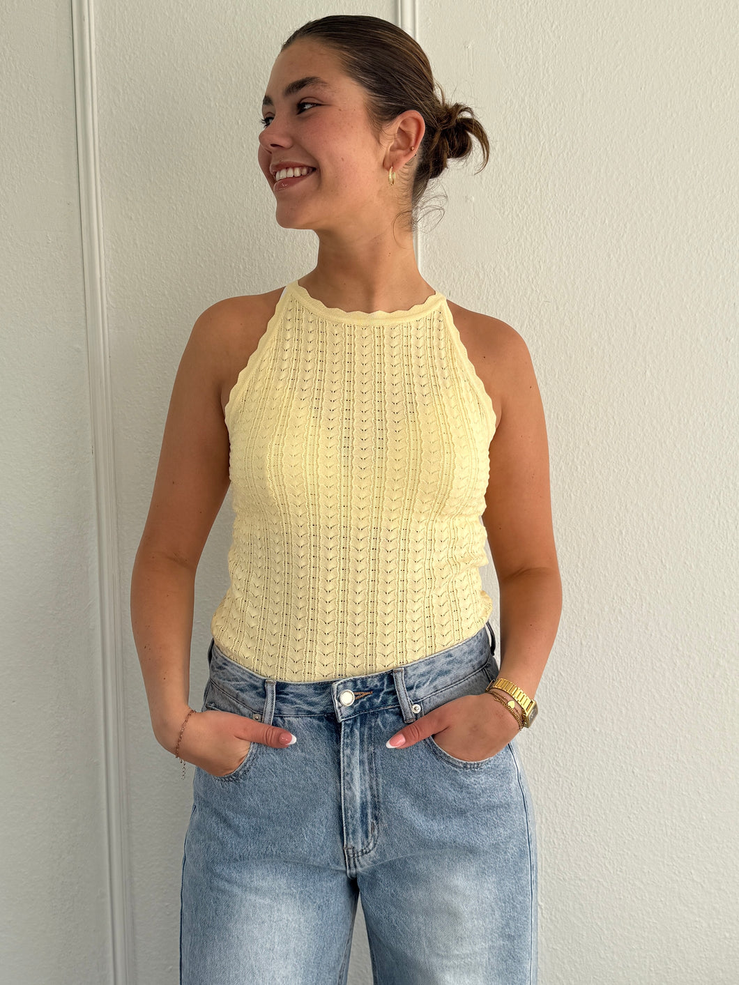 ByHan Haltertop Yellow