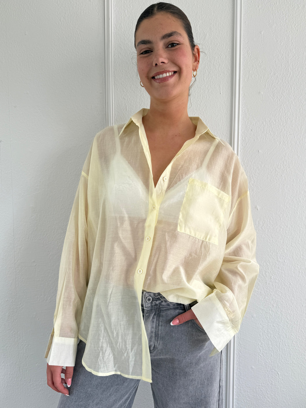 ByHan Silk Blouse Yellow