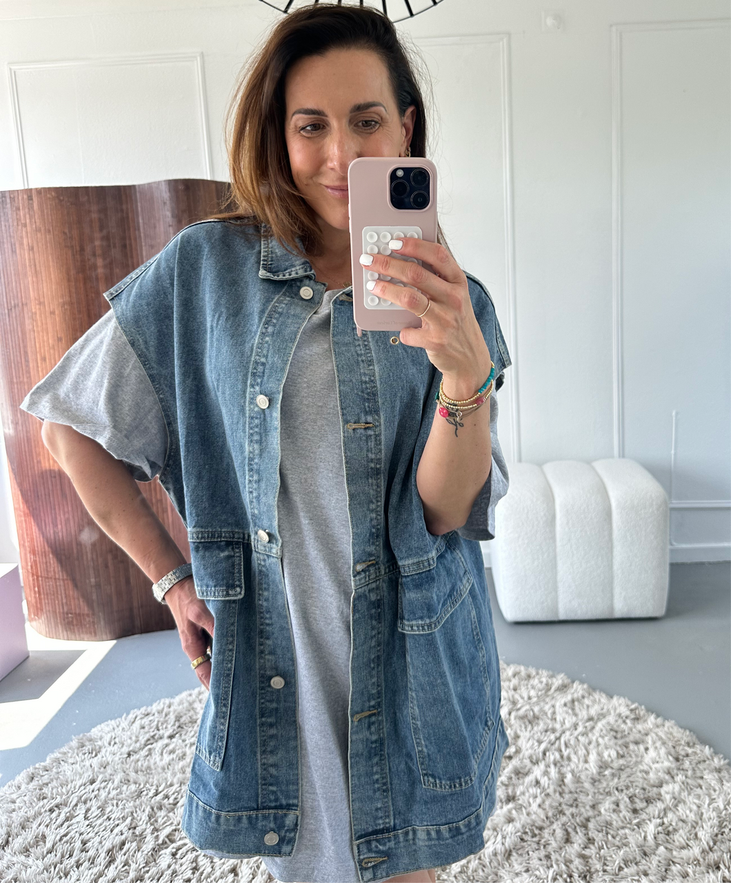 ByHan oversized Denim Gilet