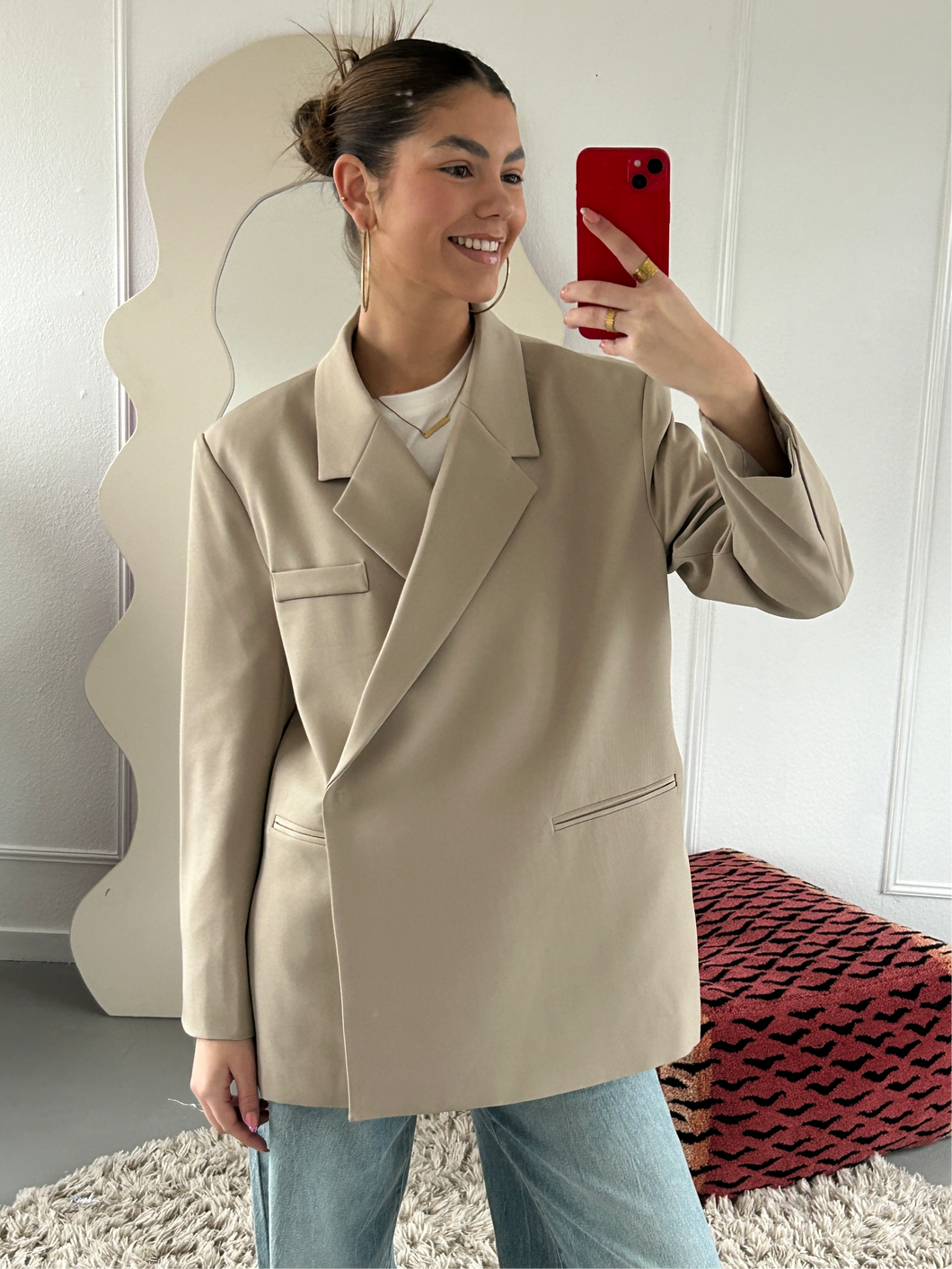 ByHan Overslag Blazer Beige