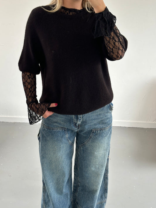 Bibi mesh top zwart
