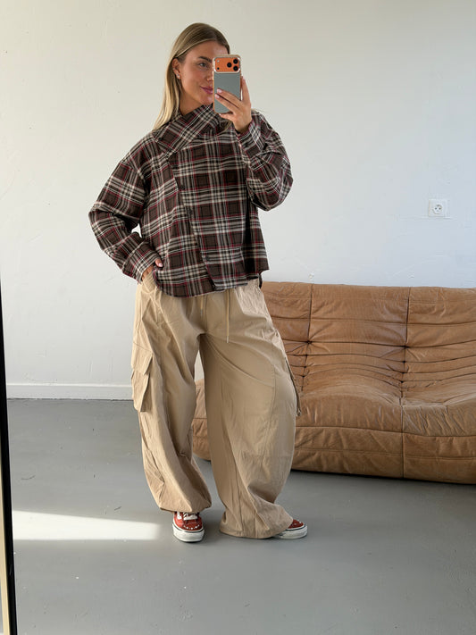 Lois Ruit blouse Bruin