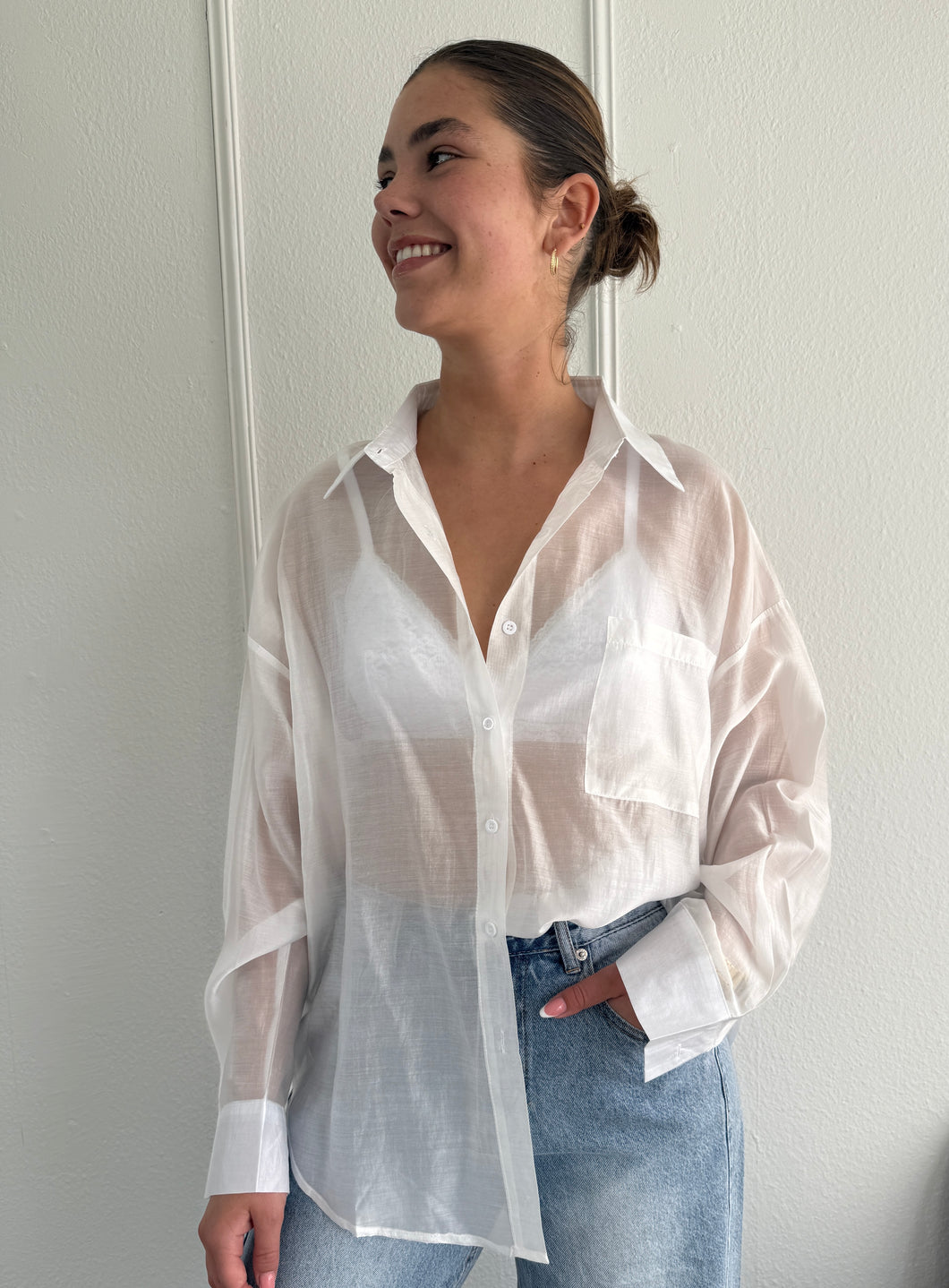 ByHan Silk Blouse White