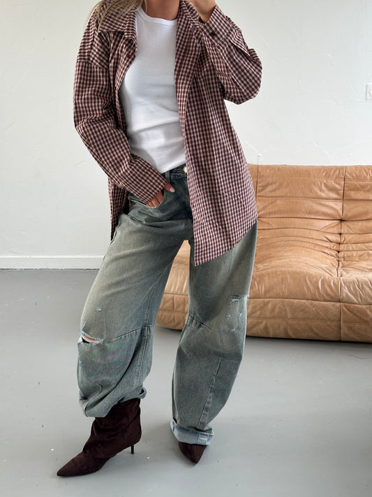 ByHan de Label Ruit blouse