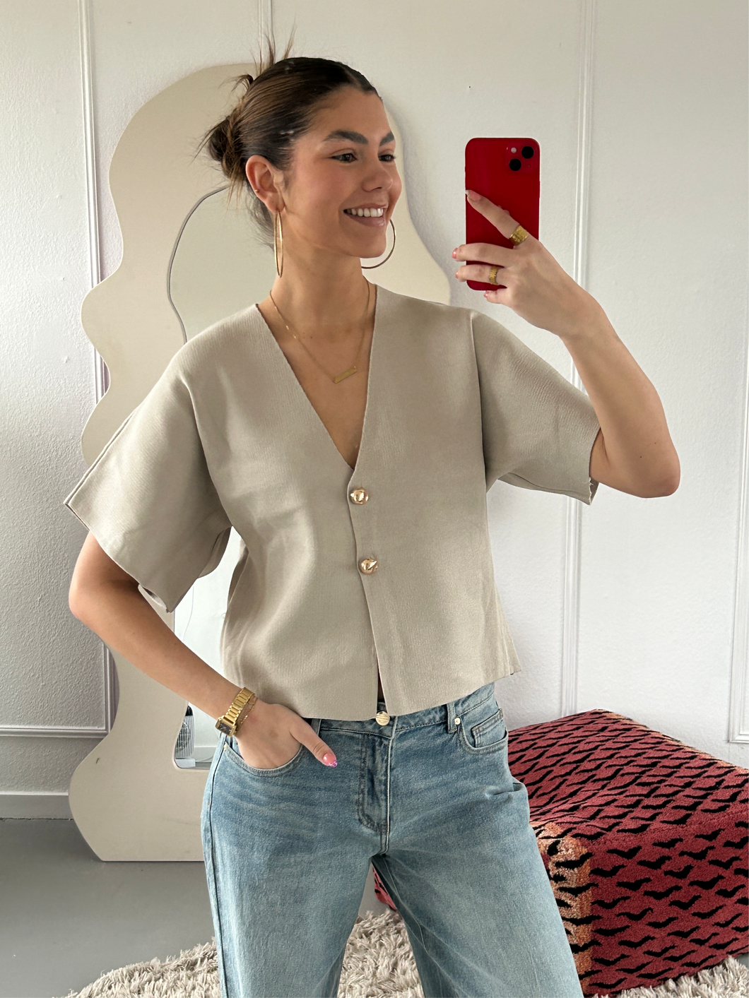 ByHan Tricot Top Taupe
