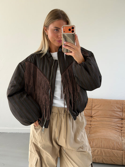 Noa bomber met franjes