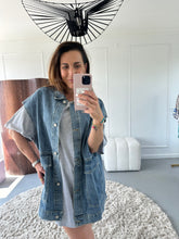 Afbeelding in Gallery-weergave laden, ByHan oversized Denim Gilet
