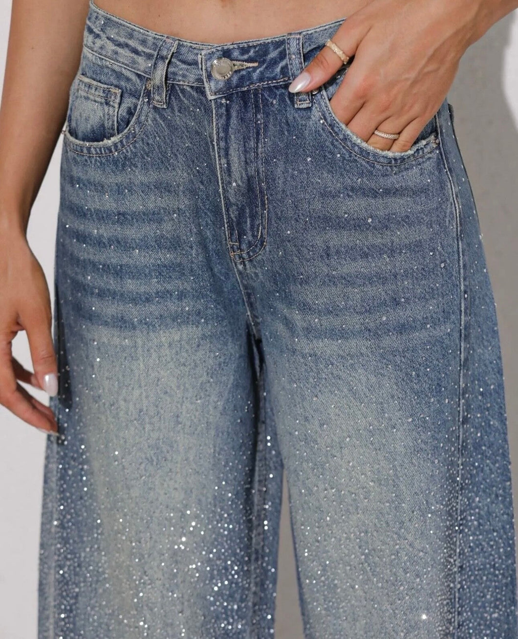 ByHan Glitter Jeans