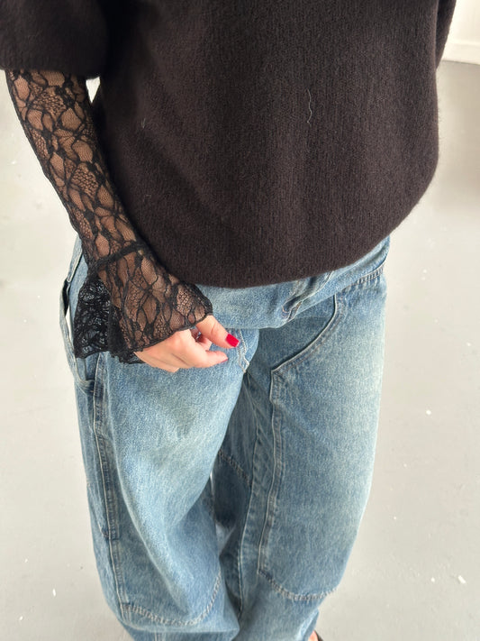 Bibi mesh top zwart