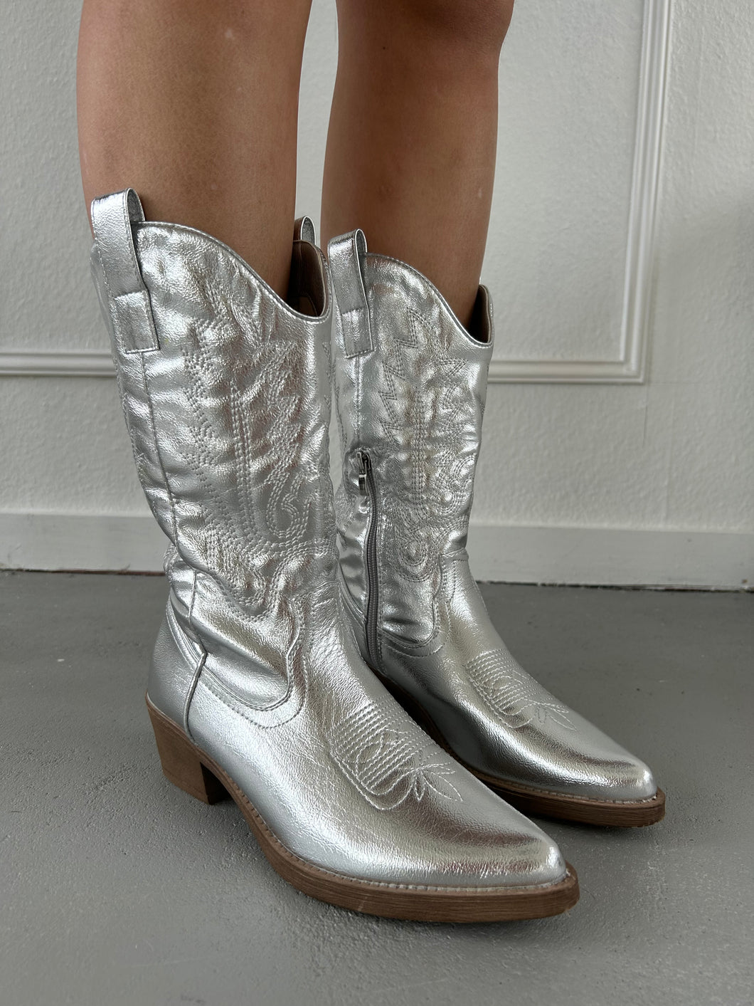 ByHan Cowboy Boots zilver