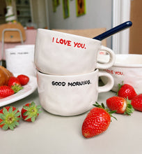 Afbeelding in Gallery-weergave laden, I Love You Cappuccino Mug Red
