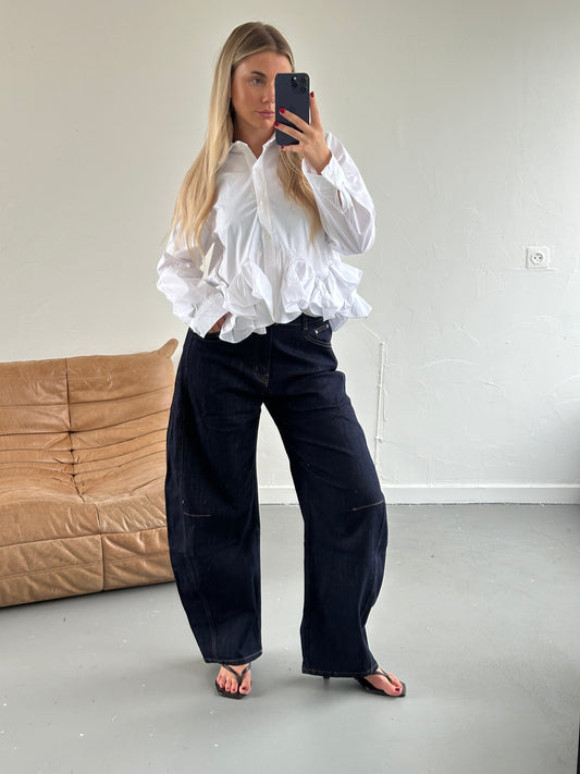 Pepe ruffle blousje wit