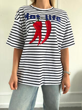 Afbeelding in Gallery-weergave laden, Zwart/Wit Streep T-Shirt Hot Life
