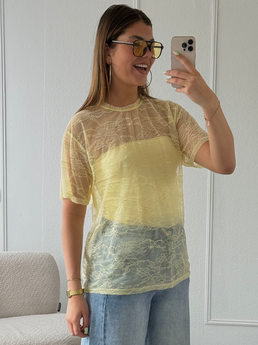 ByHan Mesh Shirt Yellow