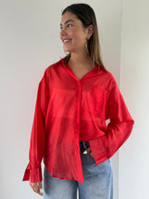 Afbeelding in Gallery-weergave laden, ByHan Silk Blouse Red
