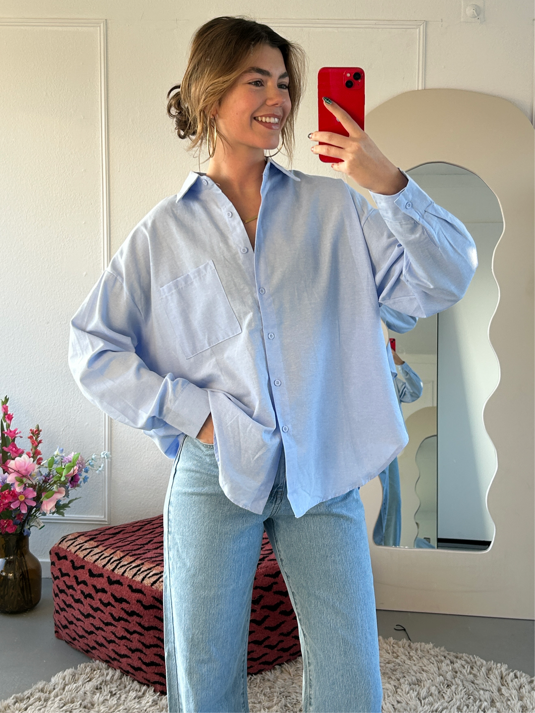 ByHan Overhemd Blouse Blauw