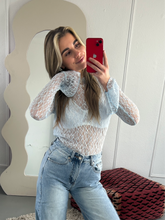 Afbeelding in Gallery-weergave laden, ByHan Mesh top Lichtblauw
