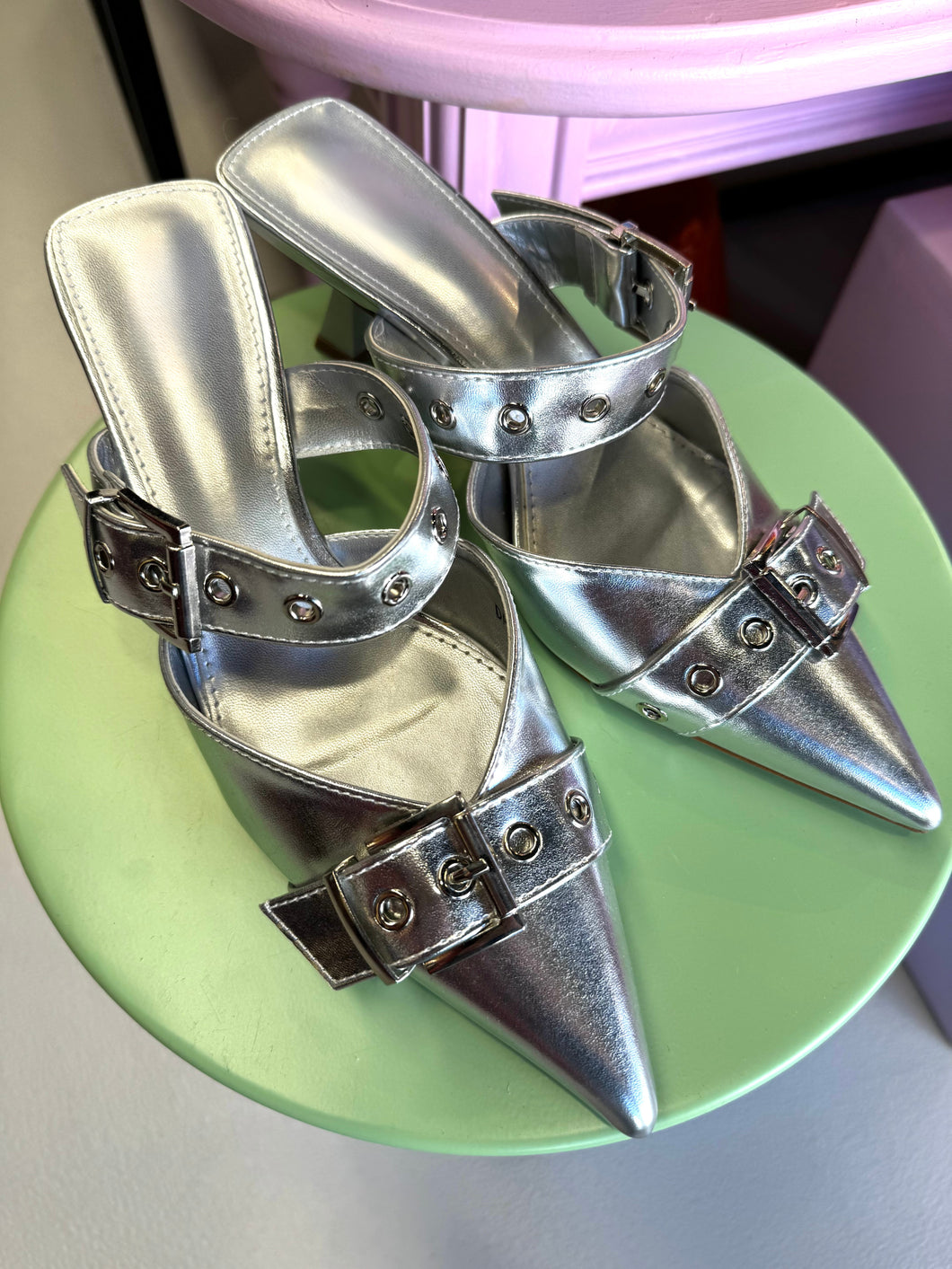 ByHan Heels Zilver