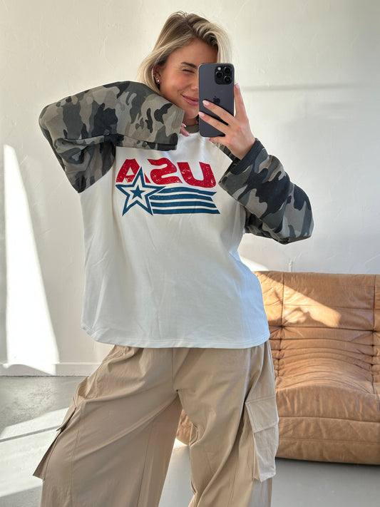 Fay longsleeve Army USA