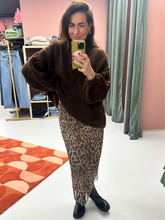 Afbeelding in Gallery-weergave laden, ByHan Leopard Mesh Rok koker
