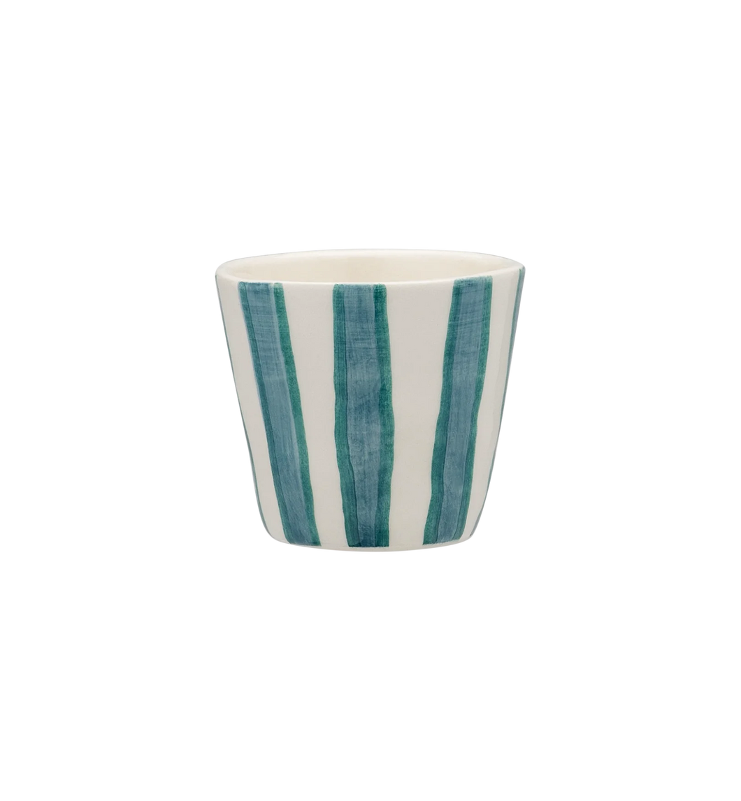 Anna + Nina Powder Striped Espresso Cup