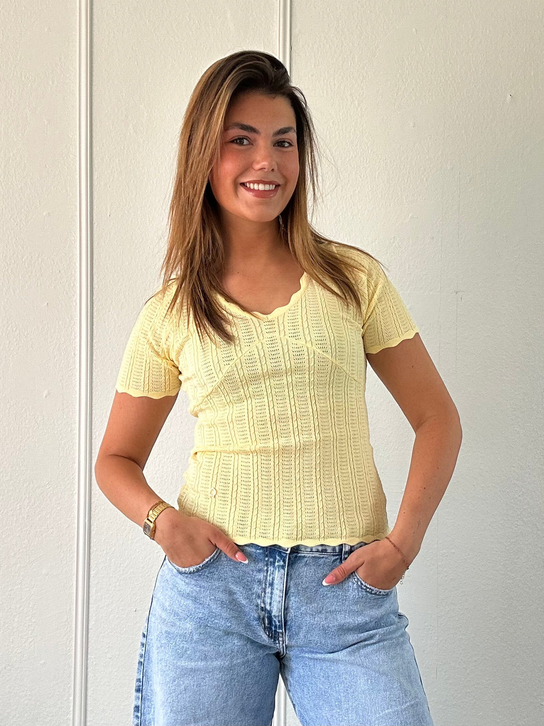 Butter Yellow Top