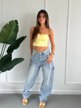 Afbeelding in Gallery-weergave laden, ByHan Balloon Loose Fit Glitter Jeans Blauw
