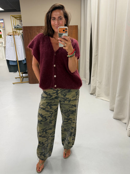 Sara Mohair spencer Bordeaux